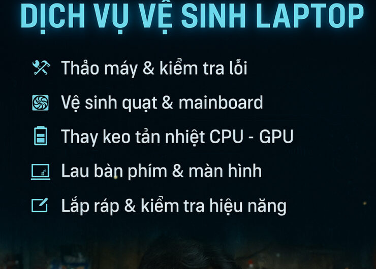 Dịch vụ vệ sinh laptop tại nhà –  Nhanh chóng Chuyên nghiệp