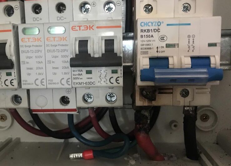 Phân Tích Sự Cố Cháy Đầu Cốt CB 150A Pin Lưu Trữ Do Siết Lỏng Ốc